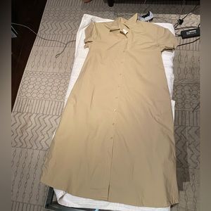 Banana Republic Button-Down Midi Shirtdress Size Small